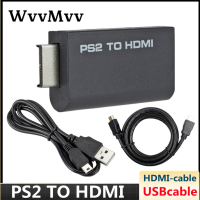 สำหรับ PS2 To HDMI-compatibale 480i/480 p/576i Audio Video Converter อะแดปเตอร์ 3.5 มม. เอาต์พุตเสียงรองรับ ForPS2 โหมดการแสดงผล-nxfnxfnxghnxgb