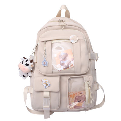 Middle School Student Schoolbag Womens Backpack 2023 New Large Capacity Travel Backpack Primary School Student Schoolbag 2023