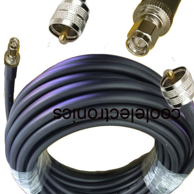 LMR400 UHF PL259 Plug male to SMA male Connector RF Coax Pigtail Antenna Cable Ham Radio 50ohm 50cm 1/2/3/5/10/15/20/30m
