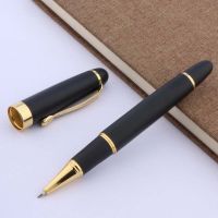 【✴COD✴】 azaooc ปากกาโรลเลอร์บอลสำหรับผู้บริหาร Jinhao 450สีดำเคลือบถ่านสีทอง