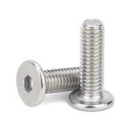 【cw】 Thin Bolts Type M1.6 M2.5 Small Size Round Thread Pitch Inner Hexagon Socket Screws Fasteners steel