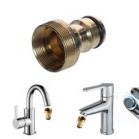 Universal Hose Tap Kitchen Adapters Brass Faucet Tap Connector Mixer Hose Adaptor Pipe Joiner Fitting Garden Watering Tools Watering Systems Garden Ho