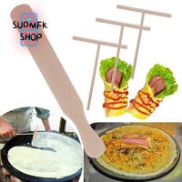 SUDMFK 4 ชิ้น/เซ็ต Tortilla ครัว ไม้พาย ภาชนะปรุงอาหาร เครื่องทำเครป สติ๊กกระจาย เครื่องมือกระจายแป้ง คราด