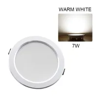 【Worth-Buy】 ไฟดาวน์ไลท์กันน้ำไฟดาวน์ไลท์ Led 7W 9W 12W 15W 18W โคมไฟ Led จุดหยุดพัก220V เงิน/ตลับสีขาวจากที่อยู่อาศัย