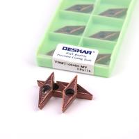 DESKAR 100%VBMT160404 VBMT160408 LF6118 LF6018 Carbide Insert VBMT Blade CNC Lathe Cutter Turning Tool For Stainless Steel