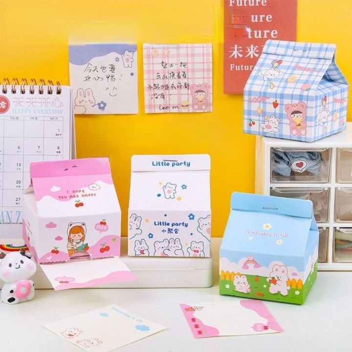 AI XI Student Cute To Do List Rabbit School Stationery Supplies Milk ...