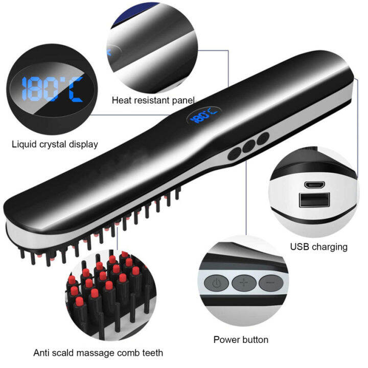 beard-straightener-brush-usb-wireless-charging-hair-comb-portable-mini-ceramic-charging-hair-straightener-one-step-hair-styler