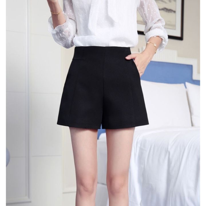 กางเกงขาสั้นสำหรับผู้หญิงกางเกงขาสั้นกางเกงเอวสูงสำหรับผู้หญิง-กางเกงขาสั้นผู้หญิงกางเกงขาสั้น-pambahay-สำหรับเอวสูงขนาดใหญ่กางเกงขาสั้นสตรีฤดูร้อนกางเกงขาสั้นแบบลำลองหลวมกางเกงขาสั้นมืออาชีพที่เรียบง