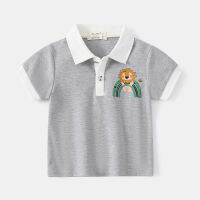 Summer Boys Polo T-shirts Cute Cartoon Toddler Tees Cotton Fabric Quality Baby Shirt Children Kids Clothes