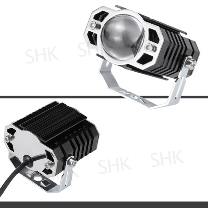 shk-60-วัตต์-ไฟโปรเจคเตอร์-ไฟหน้ารถยนต์-2-สเต็ป-เเสงสีขาว-แสงสีส้ม-60w-led-ไฟท้าย-ไฟสปอร์ตไลท์มอเตอร์ไซค์-สว่างมาก-12v-24v-มอเตอร์ไซค์-สปอตไลท์มอไซค์