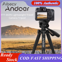 Aibecy TTT-663N 57.5นิ้วขาตั้งกล้องสามขาสำหรับกล้อง DSLR ขาตั้งสามขากล้องถ่ายรูปน้ำหนักเบาสำหรับเดินทางกล้องวิดีโอ SLR ถ่ายภาพวิดีโอด้วยกระเป๋าใส่โน๊ตบุ๊คแบบพกพาหนีบโทรศัพท์ได้สูงสุดรับน้ำหนัก3กก