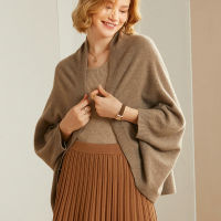 Factory Outlet 100%Pure Cashmere Knitted Shawl In Autumn And Winter Thick Models, Fashionable Warm -Warm New Shoulder