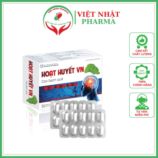 Hoạt huyết vn tăng cường tuần hoàn não, hết đau đầu hoa mắt chóng mặt - ảnh sản phẩm 1