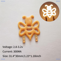 NIHAI ไฟ LED เอดิสัน3V มีความยืดหยุ่นรูปทรงผึ้งสำหรับเทศกาลคริสต์มาสไฟตกแต่งจดหมายรักงานปาร์ตี้อุปกรณ์ตกแต่งหลอดไฟแบบทำมือ