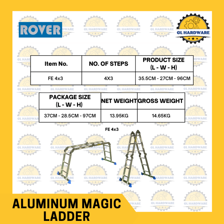 Rover Aluminum Magic Ladder | Lazada PH