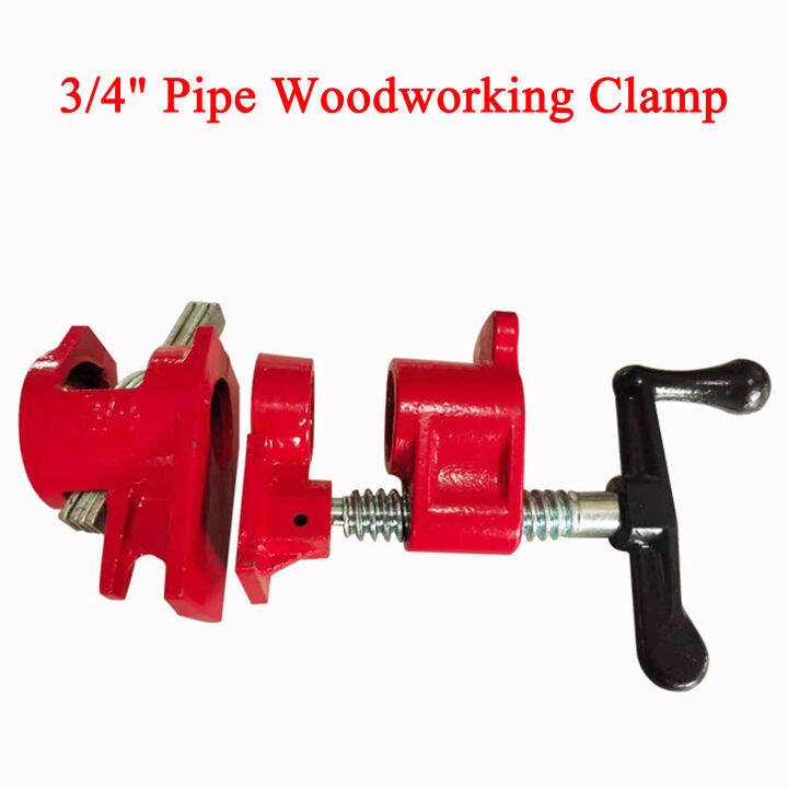 3/4 Pipe Woodworking Clamp Pipe Clamp Heavy Duty 3/4'' Iron Wood Home