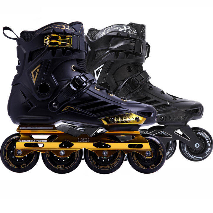 LIKU Black Professional Inline Skates Unisex Lazada PH