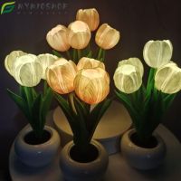 ●☃▨ MYMIOSHOP LED Tulip Table Lamp Decor Atmosphere Desklamp Night Light