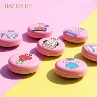 【BEIBEI】 BACK2LIFE Portable Hairbrush Compact With Mini Makeup Mirror Round Comb Mirror Travel Cute Kpop Bangtan Boys Cartoon Folding Styling Tool