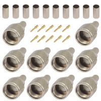 10 Pieces Mini-UHF Male Crimps Connector for RG58 RG142 LMR195 Cable Motorola Radio Antenna Watering Systems Garden Hoses