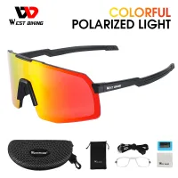 WEST BIKING Polarized Cycling Sunglasses Outdoor Sports Bicycle Glasses Men Women UV400 MTB Road Bike Protection Eyewear