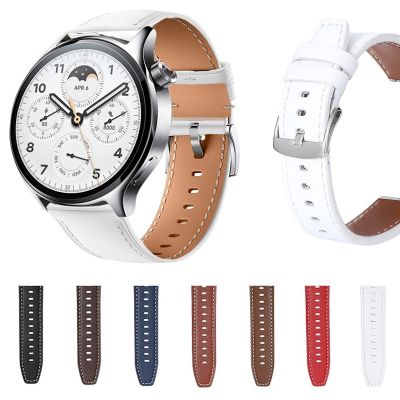 【LZ】 22mm Leather Watch Band Strap for Xiaomi Mi Watch Color 2 Replacement Bracelet For Mi Watch Color sports S1 Pro edition correa