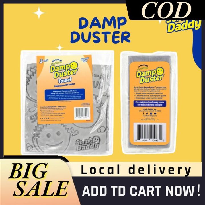 2 Scrub Daddy Magical Dust Cleaning Sponge Damp Duster Ships Today
