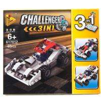 ProudNada Toys ของเล่นเด็กชุดตัวต่อเลโก้รถ ยาน PANLOS BRICK CHALLENGER 3in1 65 PCS 617012