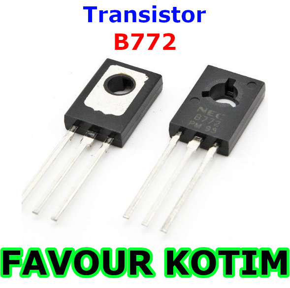 TRANSISTOR 2SB772 B772 B 772 3A 40V TRIODE PNP POWER 2 PCS FVKOTIM ...