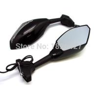 LED Turn Signal Integrated Rear Mirror For Suzuki GSXR 600 750 Kawasaki Ninja ZX6R ZX10R Honda CBR 600 1000 RR Yamaha YZF R1 R6