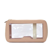 Customized Genuine Leather Travel Cosmetic Bag Fashion Waterproof Toiletry Bag New Makeup Storage Bag Clear Pvc Cosmetic Bag