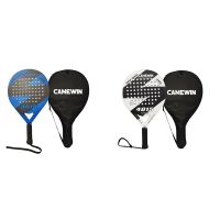 Padel Racket Beach Tennis Carbon Fiber and EVA Smooth Surface Durable Power Lite Paddleball Paddle Racket