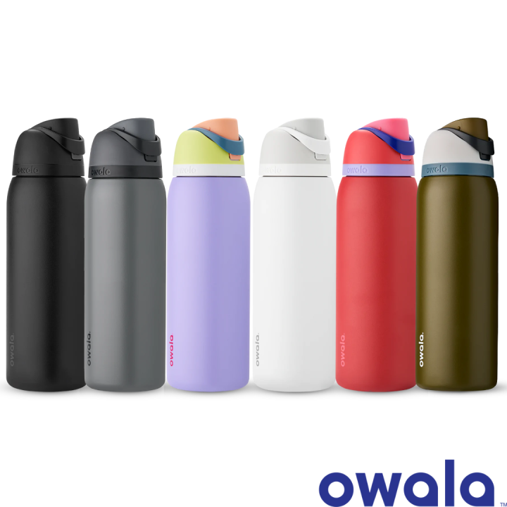 Owala FreeSip™ Insulated Stainless-Steel Water Bottle with Locking Push ...