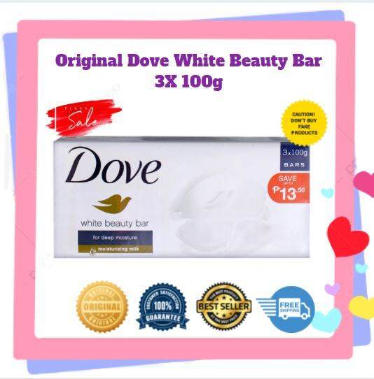 Original Dove White Beauty Bar 3X 100g Lazada PH