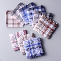 ชุด5Pcs R คลาสสิกผู้ชายผ้าเช็ดหน้าผ้าฝ้ายลาย Hankies Kerchief ของขวัญสำหรับงานแต่งงานจัดเลี้ยง