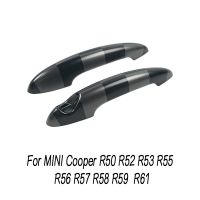 Black Checker Door Handle Cover Trims Auto Outer Exterior For MINI Cooper S R50 R52 R53 R55 R56 R57 R58 R59 R61 Essories