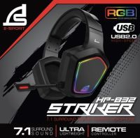 หูฟังเกมมิ่ง SIGNO E-Sport HP-832 STRIKER 7.1 Gaming Headphone  ★ประกันศูนย์ 2 ปี ★ส่งไว