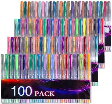 48 Set Gel Pens Colored Glitter For Coloring Books Drawing Art