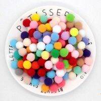 ลูกบอลขน Macaron Pompom 8Mm 10Mm 15Mm ถึง30Mm Pompones นิ่ม DIY Poms Poms Poms งานฝีมือตกแต่งงานแต่งงานกาวบนอุปกรณ์เสริมสำหรับผ้า