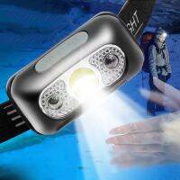 【CW】 Sensor Headlamp Headlight USB Rechargeable Lights Outdoor Camping Fishing Torch Lamps