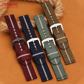 Canvas waterproof watch strap, 17mm, 18mm, 19 mm, 20 mm, 21