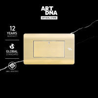 ART DNA รุ่น A85 ชุดสวิตซ์ไฟ Switch LED 1 Way Size L สีทอง ปลั๊กไฟโมเดิร์น ปลั๊กไฟสวยๆ สวิทซ์ สวยๆ switch design