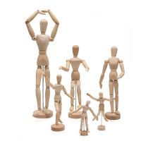 Figures Home Decor Artist Models Jointed Doll Drawing Sketch Mannequin Model Movable Limbs Wooden Hand Body Draw Action Toys