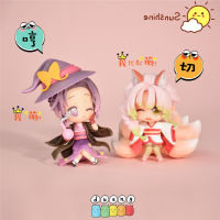 Demon Slayer GK Nezuko Tanjiro Yanzhu Figure Q Version Character Anime Decor Ornaments Collectibles Model Toy Girl Birthday Gift
