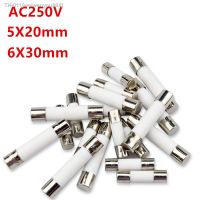 ﹍✌☜ 10pc/lot One Sell 5x20mm 6x30mm Fast Blow Tube Fuses mm 250V 0.5A 1A 2A 3A 4A 5A 6A 8A 10A 15A 20A 25A 30A AMP Fuse Ceramic fuse