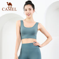 Camel ชุดชั้นในโยคะ เสื้อกล้ามวิ่ง ความเข้มสูง สปอร์ตบรา รองรับการออกกําลังกาย สําหรับผู้หญิง