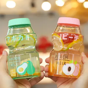 480ml Plastic Cute Yogurt Water Bottle Tour Drinking Bottle Fruit