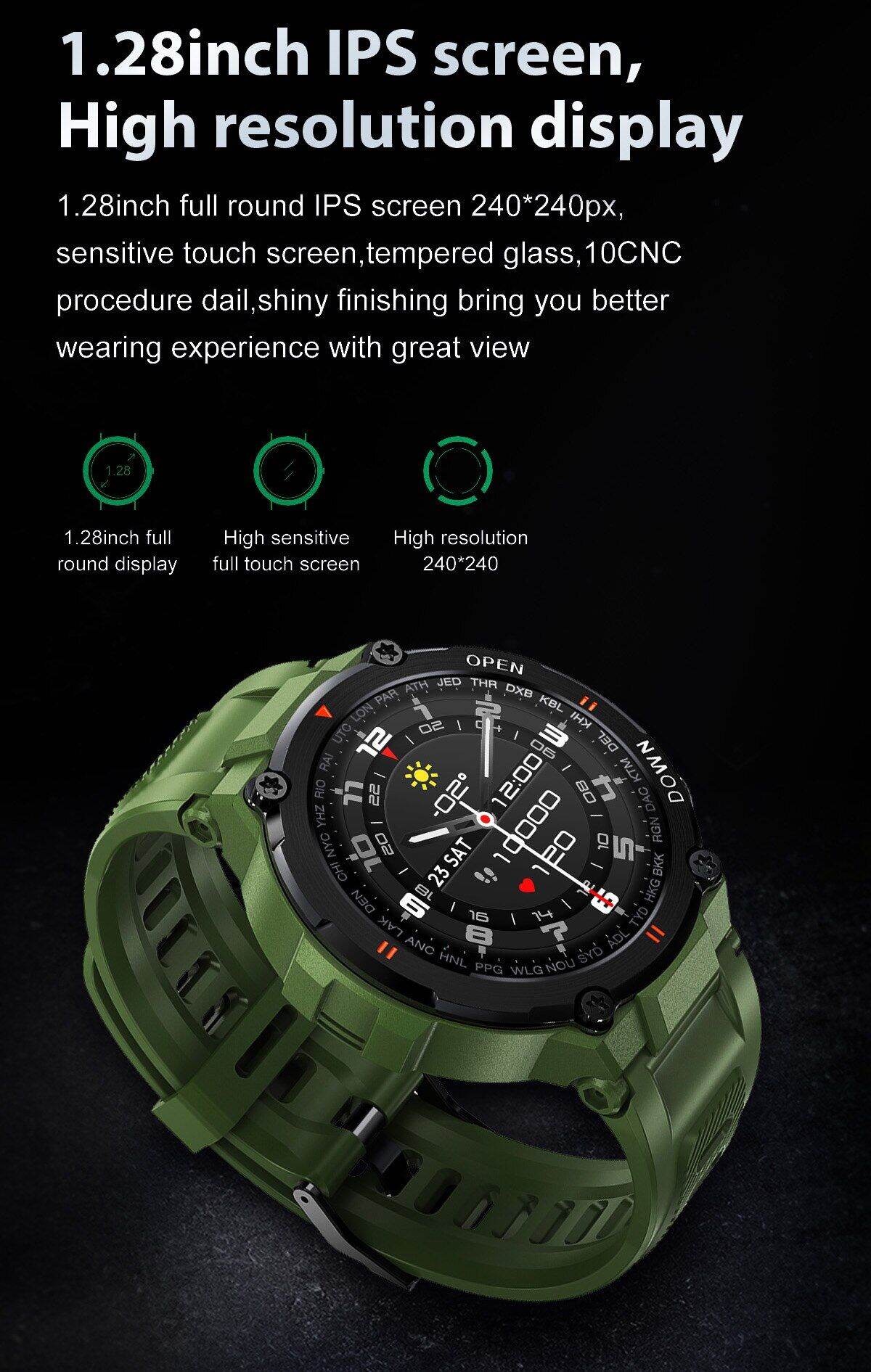 Senbono Smartwatch NEW K22 Outdoor Smart Watch 1.28 inch Round Screen  Bluetooth Call Waterproof Long Standby Watches HR Fitness Tracker | Lazada  PH