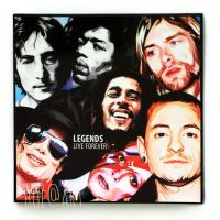 Legends Live Forever นักร้อง ตำนาน รูปภาพ​ติดผนัง pop art พร้อมกรอบและที่แขวน กรอบรูป แต่งบ้าน ของขวัญ รูปภาพ โปสเตอร์