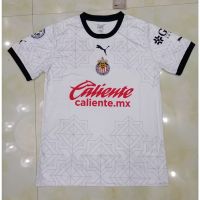 [FANS] 2223 Chivas Away เสื้อฟุตบอลสีขาวการฝึกอบรมฟุตบอลที่มีคุณภาพสูงเสื้อแขนสั้นเสื้อ S-3XL